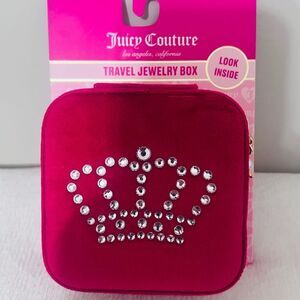 Juicy Couture crown Hot pink Jewelry box NEW